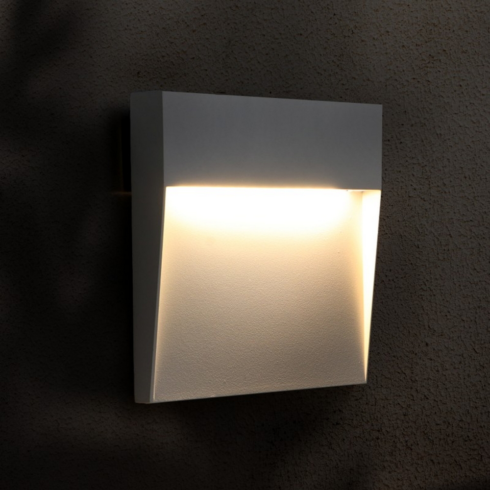 Segnapasso Led Plum 6W Bianco a superfice Quadrato IP54 CCT temperatura colore regolabile iSG Lighting - Foto 3