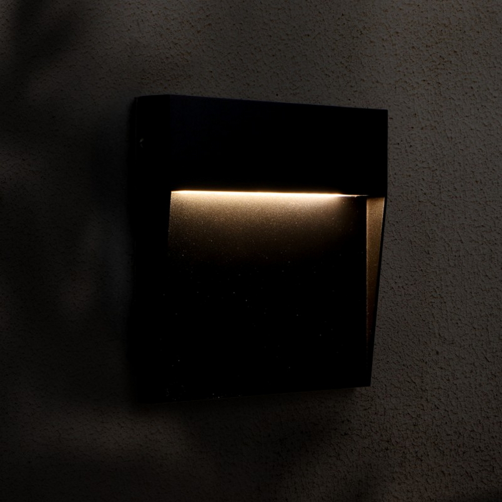 Segnapasso Led Plum 6W Grigio a superfice Quadrato IP54 CCT temperatura colore regolabile iSG Lighting - Foto 3