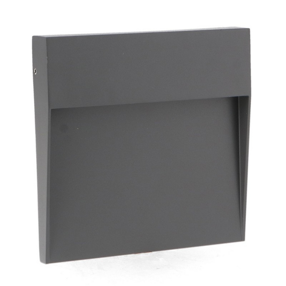 Foto principale Segnapasso Led Plum 6W Grigio a superfice Quadrato IP54 CCT temperatura colore regolabile iSG Lighting