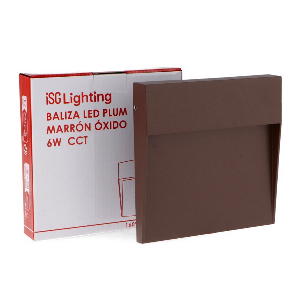 Segnapasso Led Plum 6W Marrone ruggine a superfice Rotondo IP54 CCT temperatura colore regolabile iSG Lighting - Foto 4