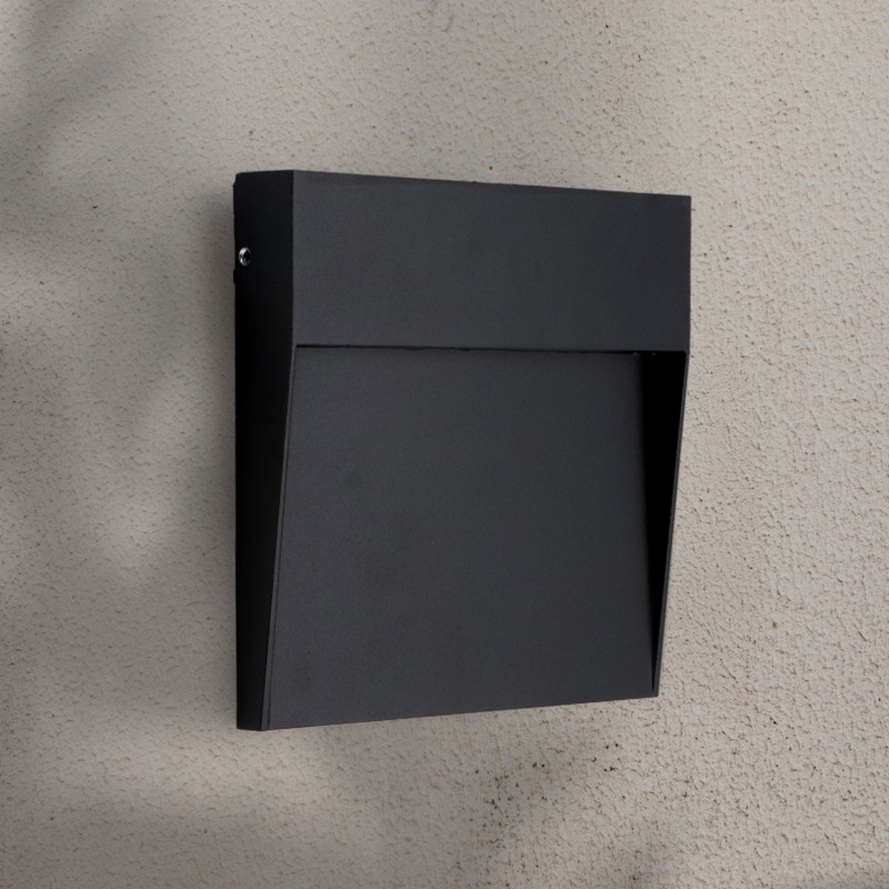 Segnapasso Led Plum 6W Nero a superfice Quadrato IP54 CCT temperatura colore regolabile iSG Lighting - Foto 2