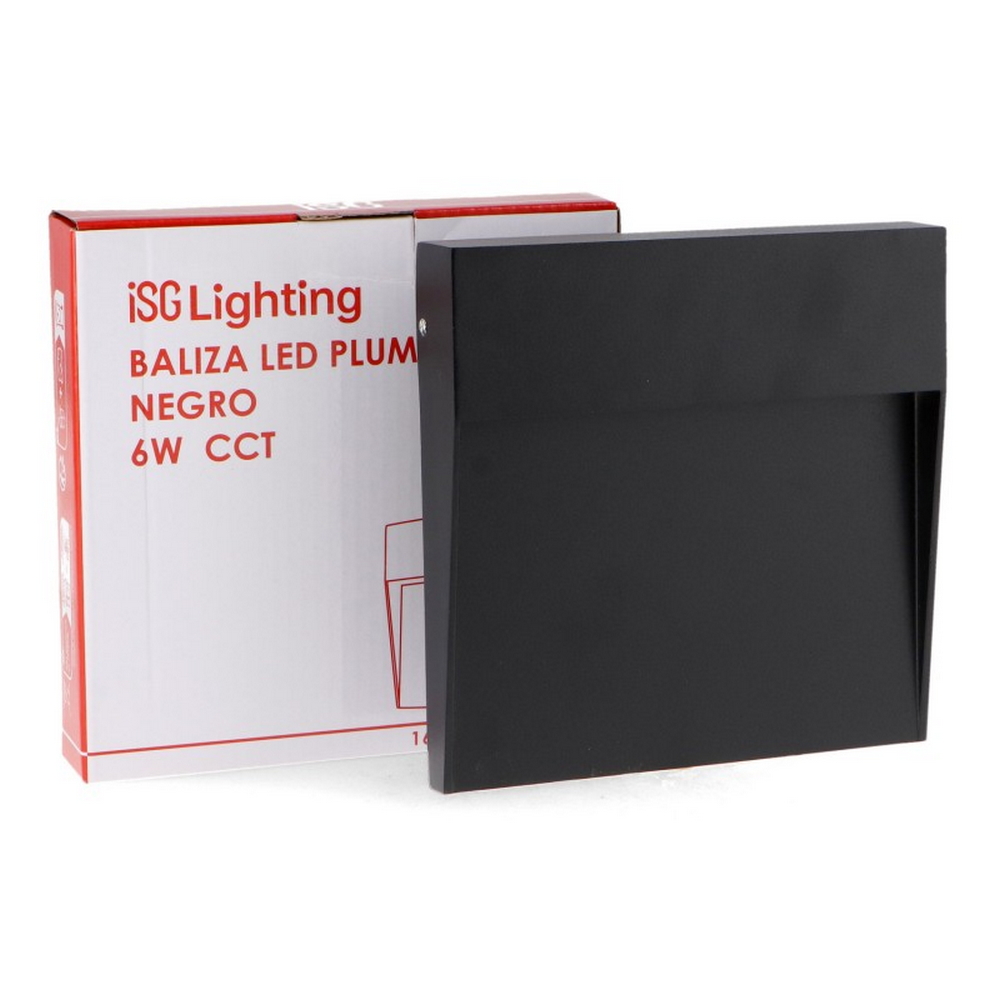 Segnapasso Led Plum 6W Nero a superfice Quadrato IP54 CCT temperatura colore regolabile iSG Lighting - Foto 4