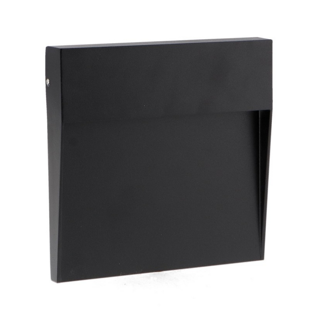 Foto principale Segnapasso Led Plum 6W Nero a superfice Quadrato IP54 CCT temperatura colore regolabile iSG Lighting