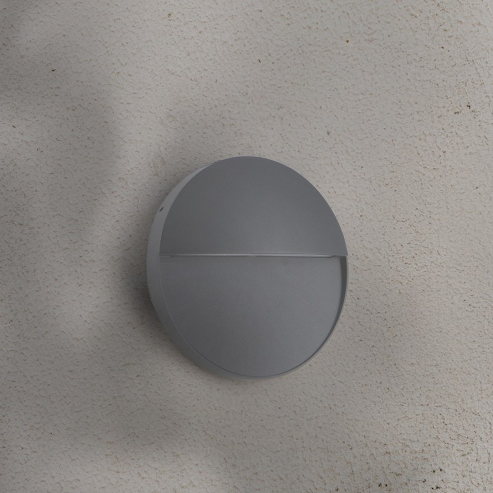 Segnapasso Led Tech 3W Grigio a superfice Rotondo IP54 CCT temperatura colore regolabile iSG Lighting - Foto 2