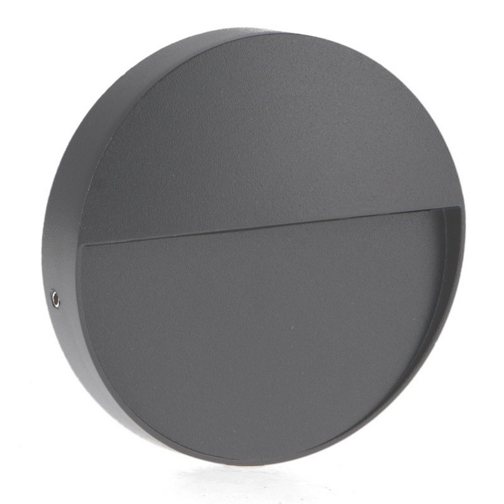 Foto principale Segnapasso Led Tech 3W Grigio a superfice Rotondo IP54 CCT temperatura colore regolabile iSG Lighting