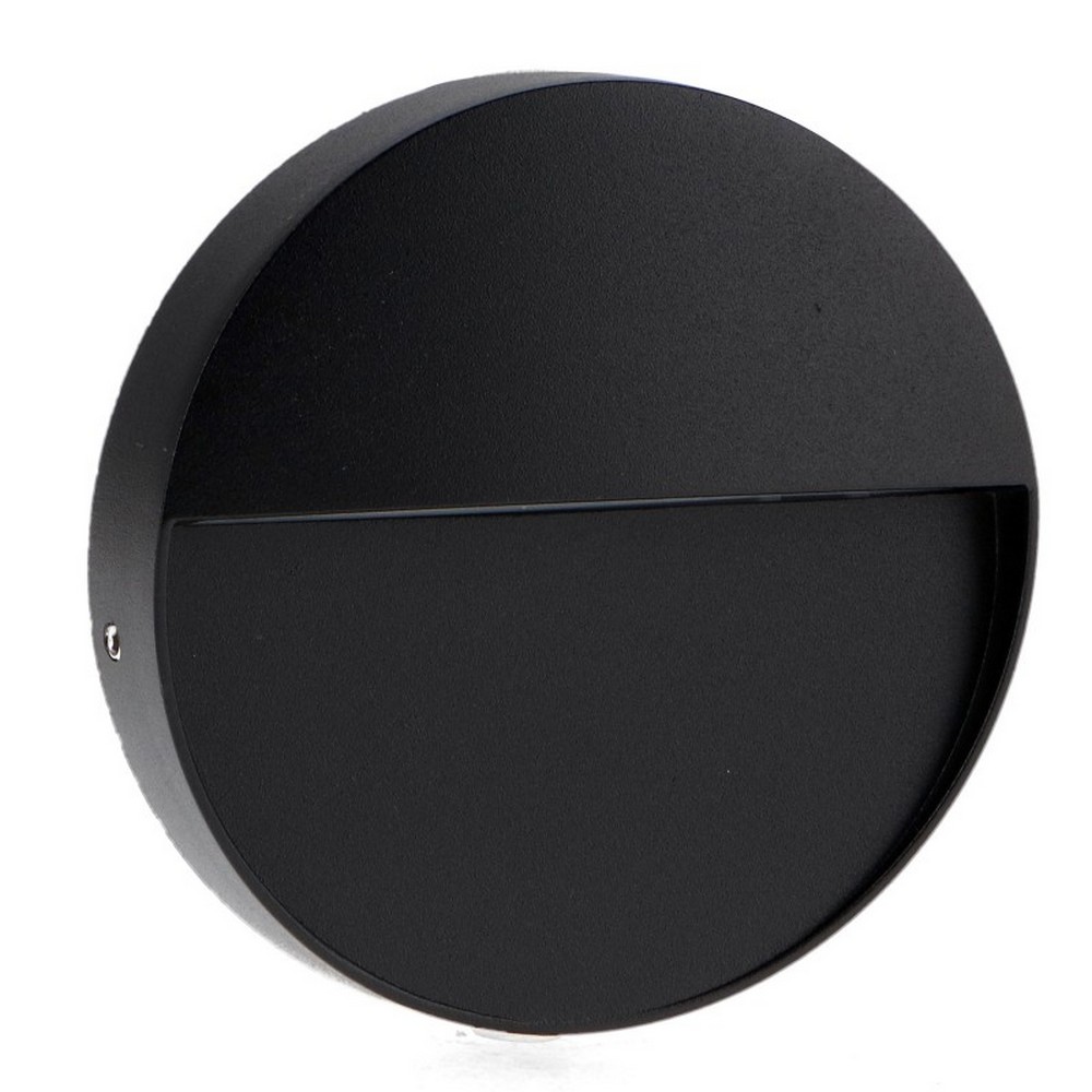Foto principale Segnapasso Led Tech 3W Nero a superfice Rotondo IP54 CCT temperatura colore regolabile iSG Lighting