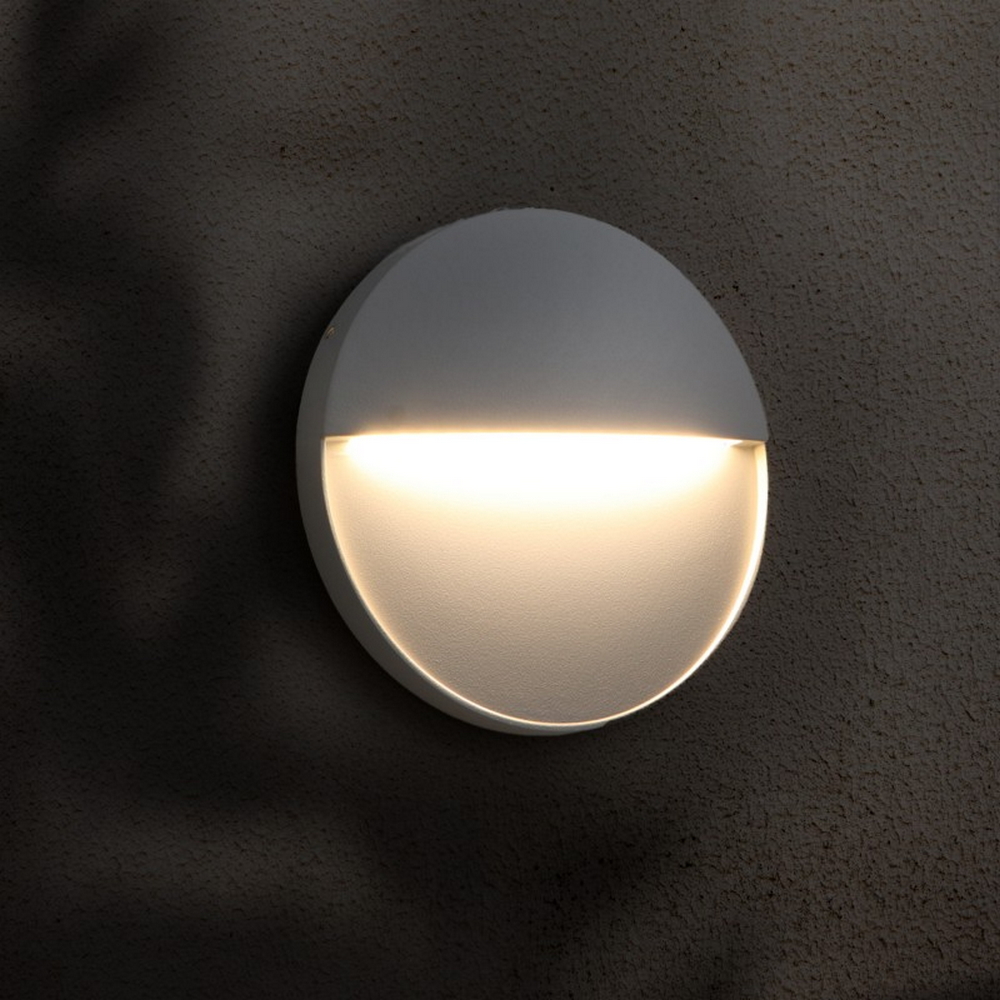 Segnapasso Led Tech 6W Bianco a superfice Rotondo IP54 CCT temperatura colore regolabile iSG Lighting - Foto 3
