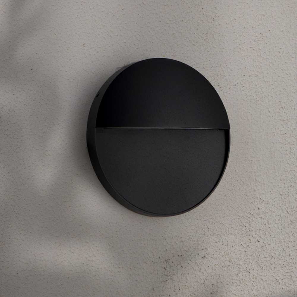 Segnapasso Led Tech 6W Nero a superfice Rotondo IP54 CCT temperatura colore regolabile iSG Lighting - Foto 2
