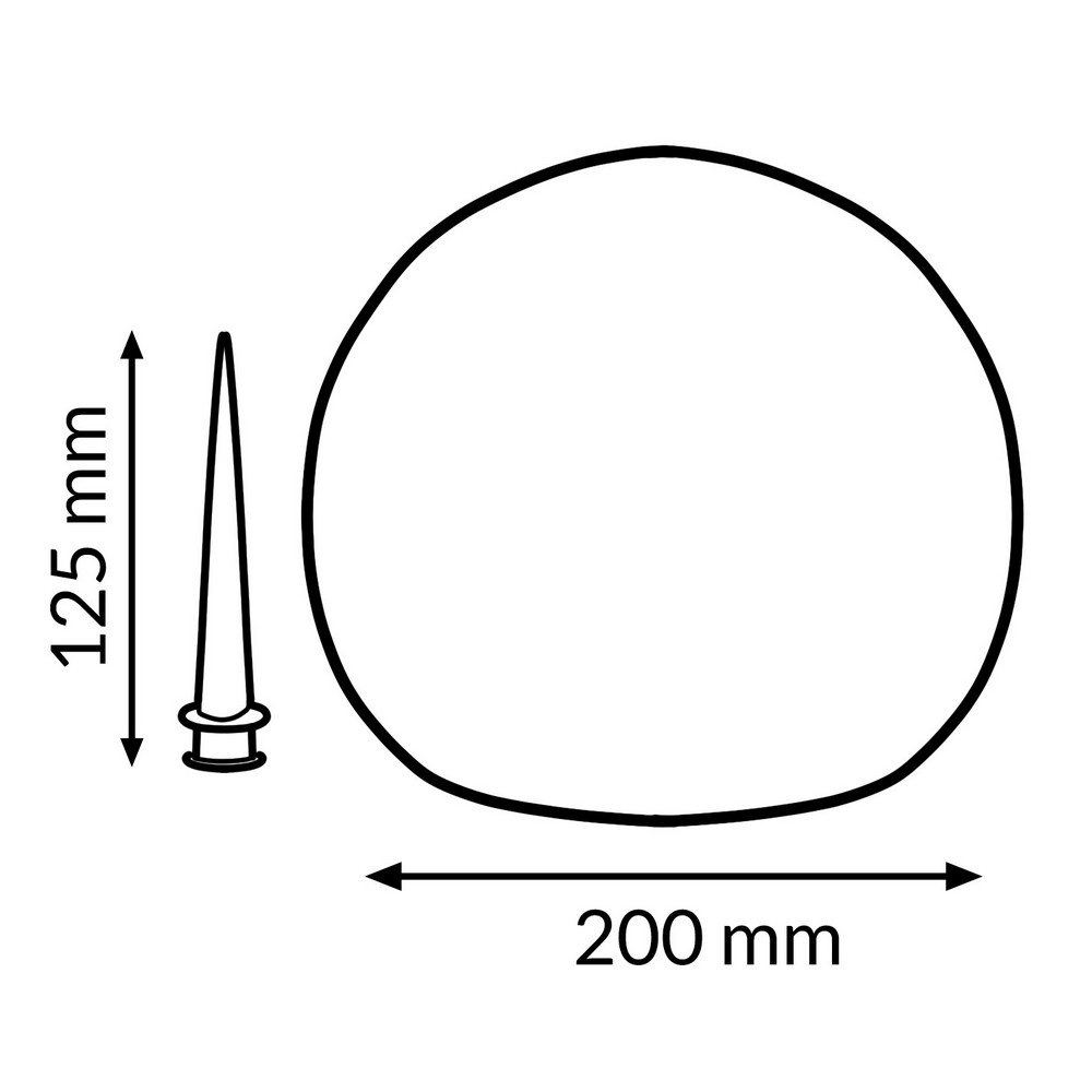 Sfera Led Ball luminosa decorativa da giardino 1W Bianca con pannello solare 200×200 mm IP44 Bianco caldo 3000K M mimotec - Foto 1