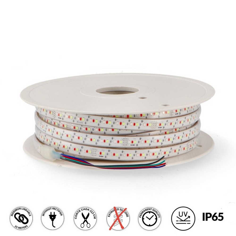 Foto principale Striscia Led 220V 325W 13W/m Bobina 25 metri IP65 RGB Bergamo M LEDME