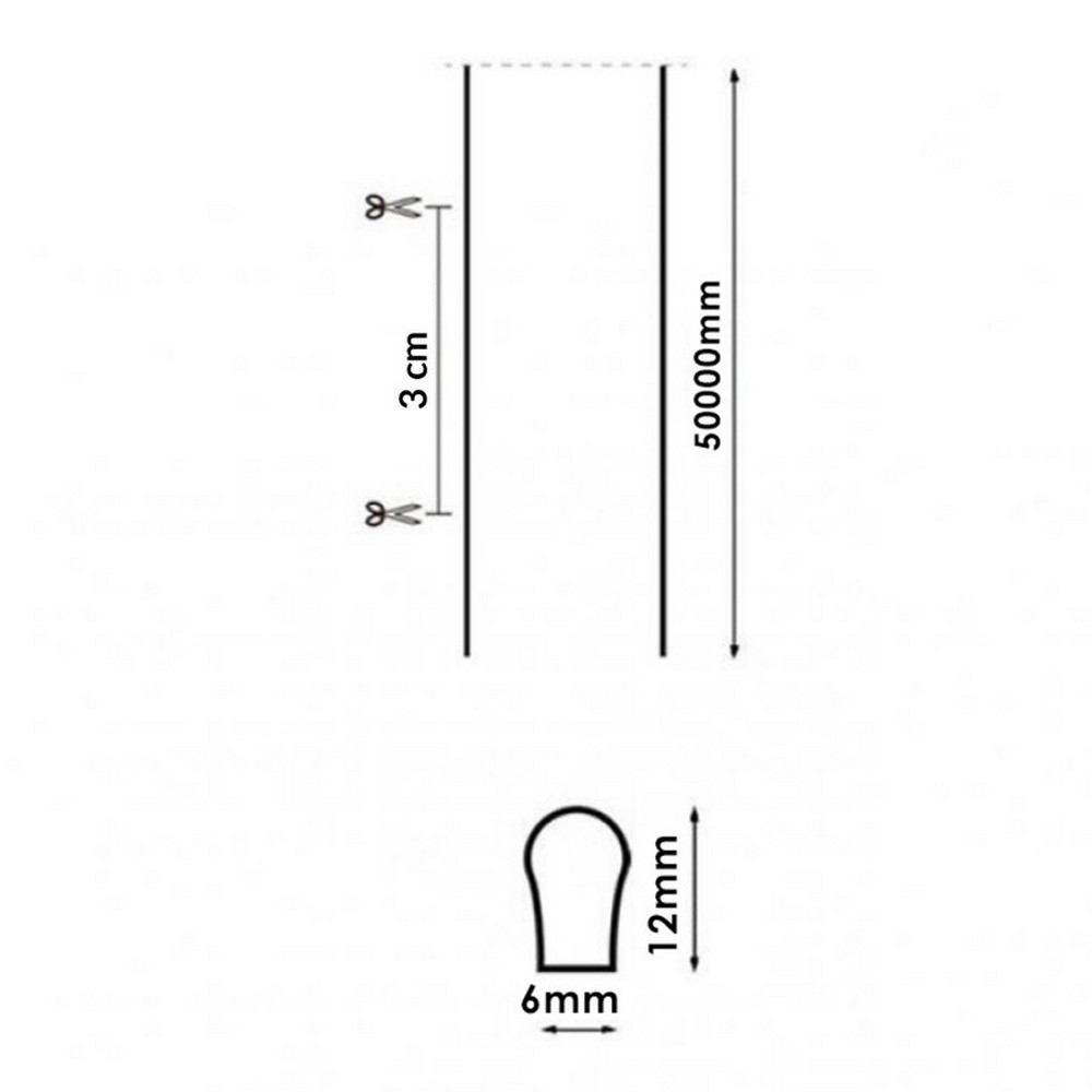 Striscia Led flessibile Neon Flex modellabile 12V 14W/m 1 metro IP65 RGB M LEDME - Foto 1
