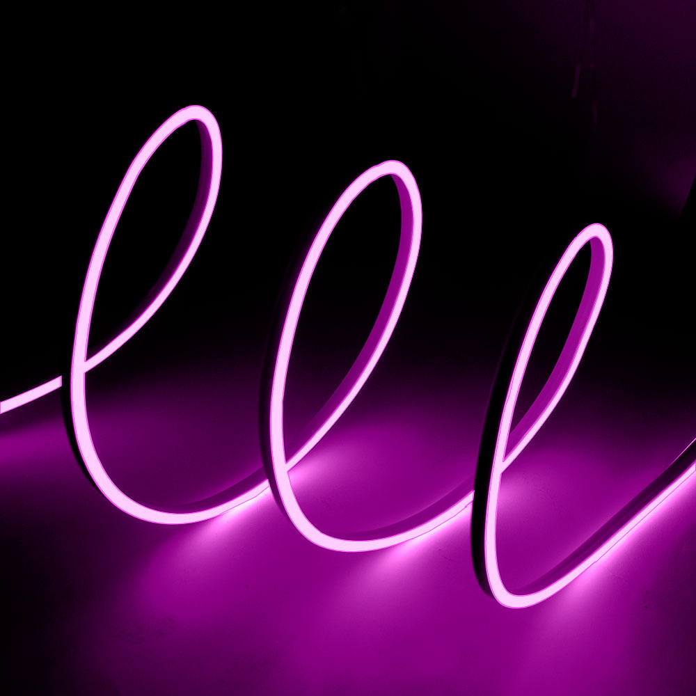 Striscia Led flessibile Neon Flex modellabile 12V 14W/m 1 metro IP65 Rosa M LEDME - Foto 1