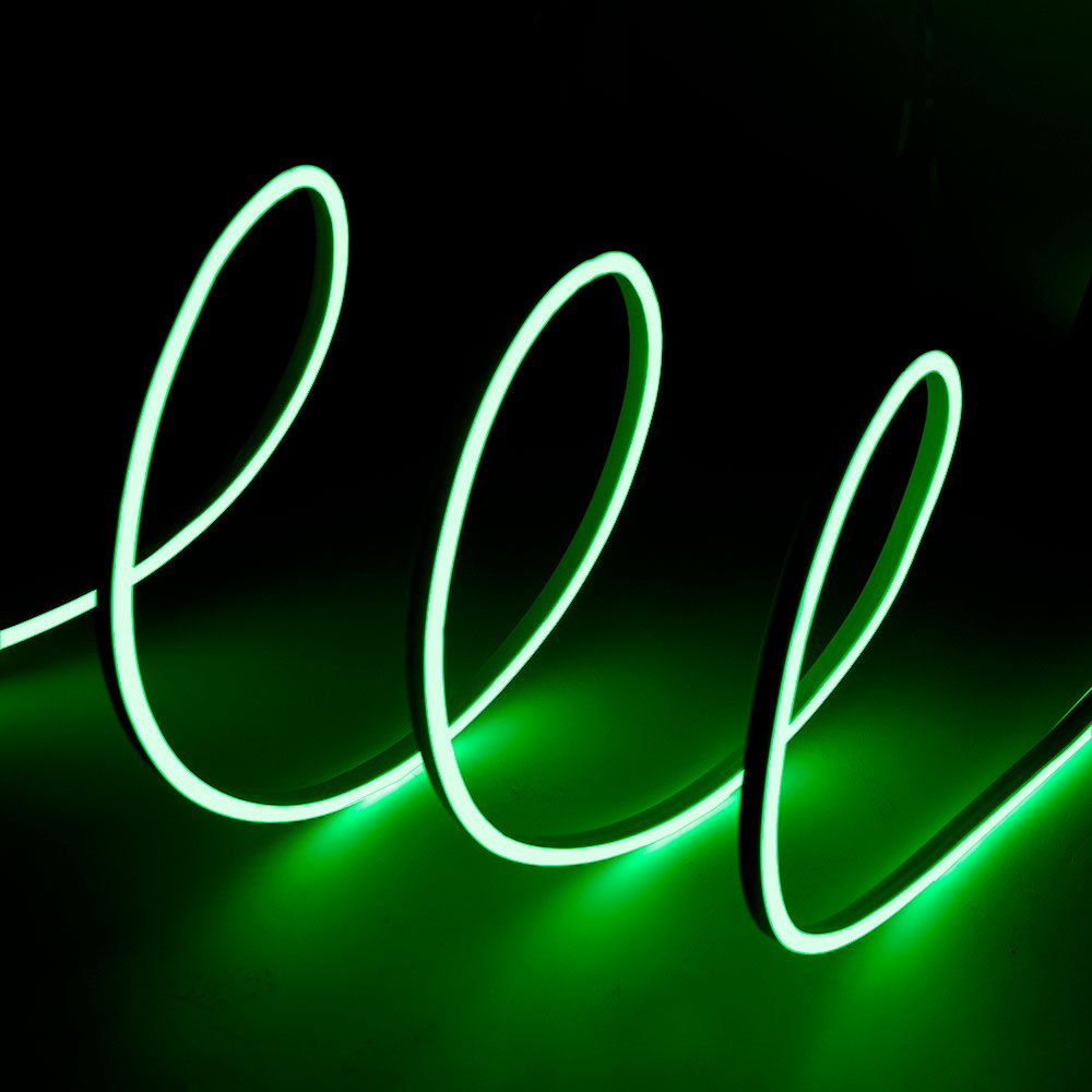 Striscia Led flessibile Neon Flex modellabile 12V 14W/m 1 metro IP65 Verde M LEDME - Foto 1