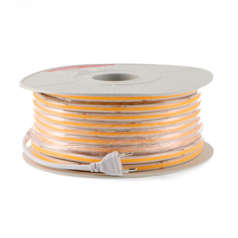 Foto principale Striscia Led Point 220V 700W 14W/m COB Bobina 50 metri IP67 Bianco caldo 3000K iSG Lighting