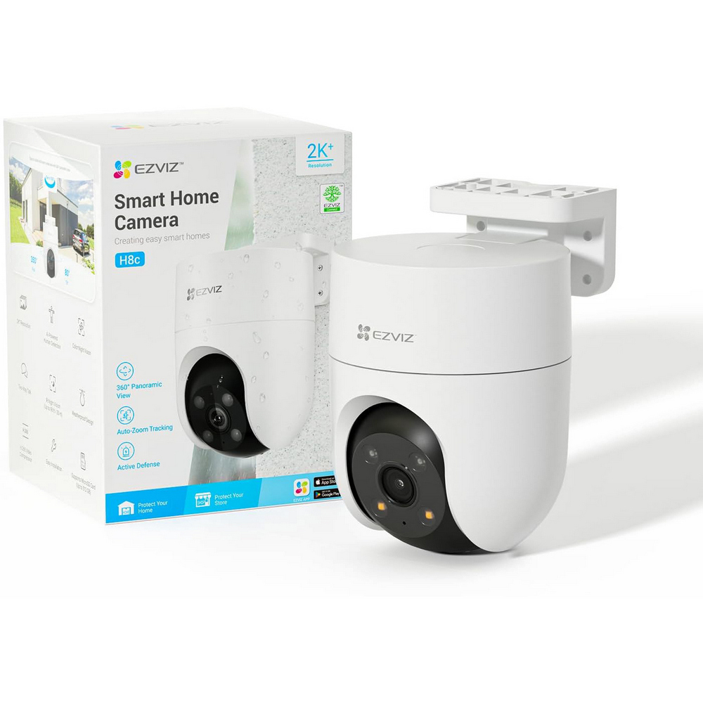Telecamera di sorveglianza EZVIZ H8C WiFi 2K 1440p motorizzata visione notturna segnalazione luminosa per esterno - Foto 5