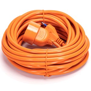 Foto principale Cavo prolunga elettrico da 10m – Spina 16A 2P+T e Presa Schuko+Bipasso 16A 2P+T Arancione Aigostar