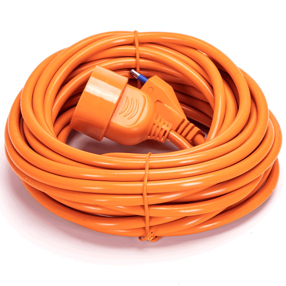 Foto principale Cavo prolunga elettrico da 10m – Spina 16A 2P+T e Presa Schuko+Bipasso 16A 2P+T Arancione Aigostar