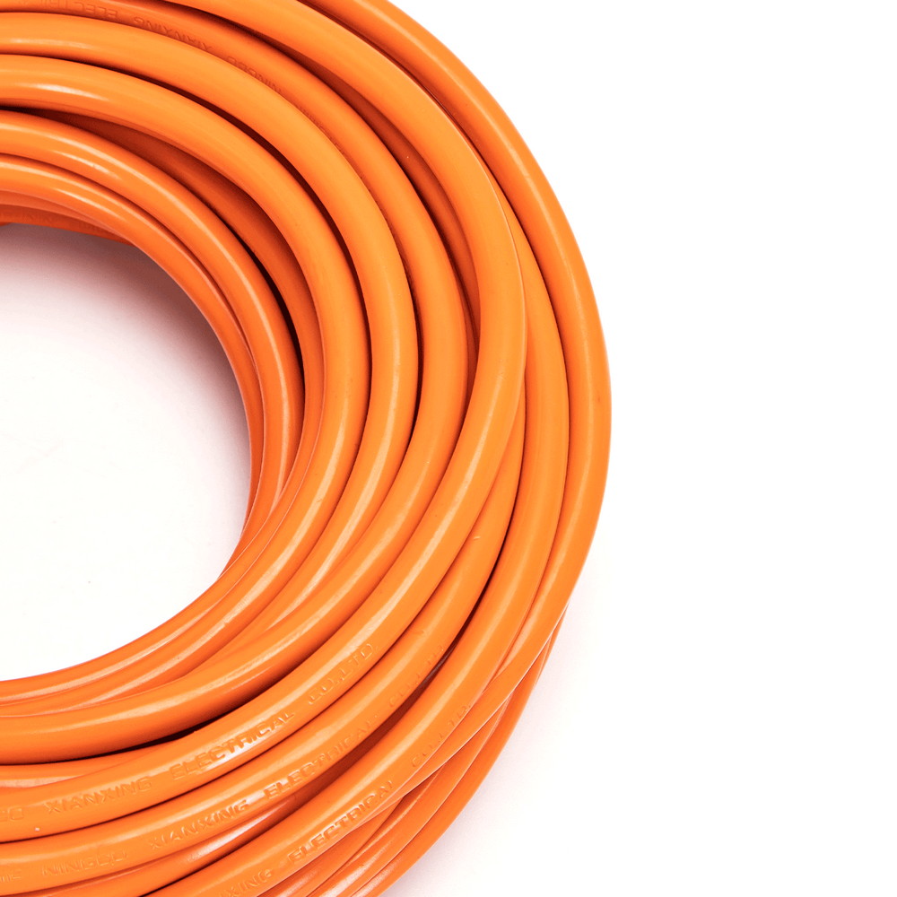 Cavo prolunga elettrico da 20m – Spina 16A 2P+T e Presa Schuko+Bipasso 16A 2P+T Arancione Aigostar - Foto 2