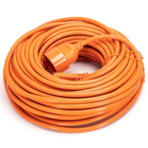 Foto principale Cavo prolunga elettrico da 30m – Spina 16A 2P+T e Presa Schuko+Bipasso 16A 2P+T Arancione Aigostar