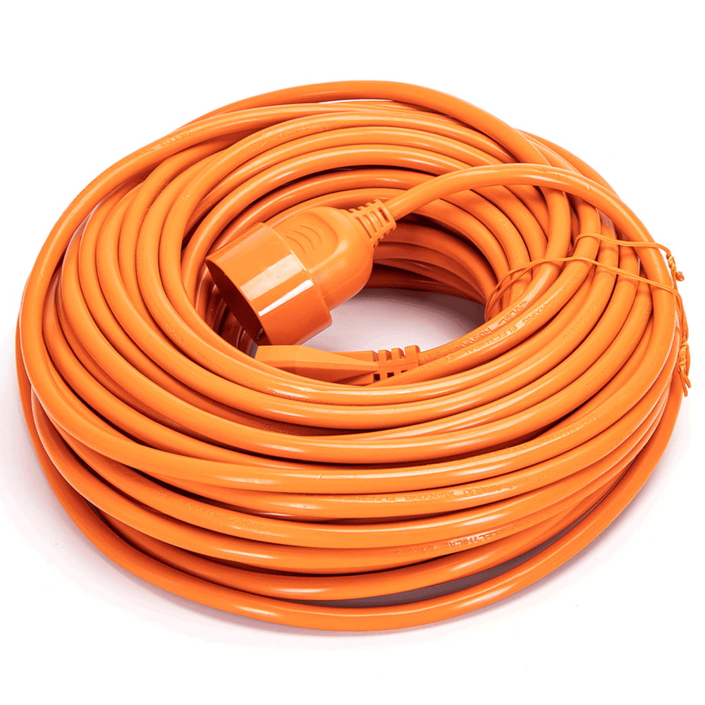 Foto principale Cavo prolunga elettrico da 30m – Spina 16A 2P+T e Presa Schuko+Bipasso 16A 2P+T Arancione Aigostar