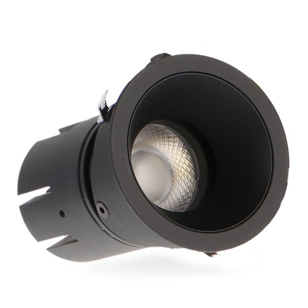 Foto principale Faretto Led da incasso 10W Rotondo Orientabile Cornice nera Apertura 36 gradi CCT temperatura colore regolabile iSG Lighting
