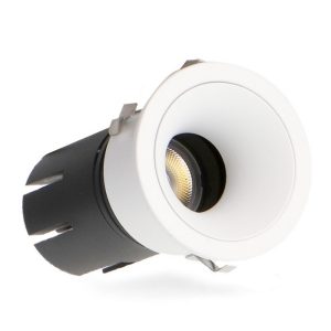 Foto principale Faretto Led da incasso 5W Rotondo Orientabile Cornice bianca Apertura 36 gradi CCT temperatura colore regolabile iSG Lighting