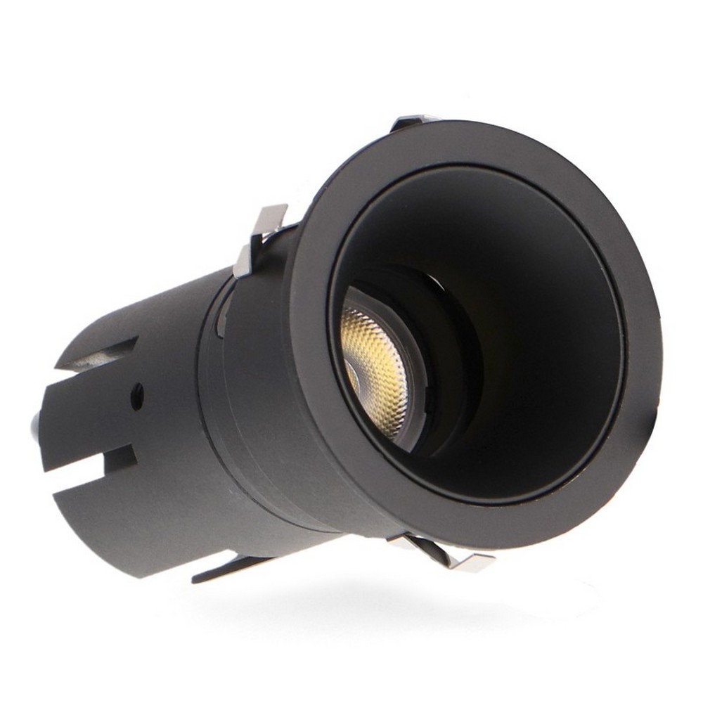 Foto principale Faretto Led da incasso 5W Rotondo Orientabile Cornice nera Apertura 36 gradi CCT temperatura colore regolabile iSG Lighting