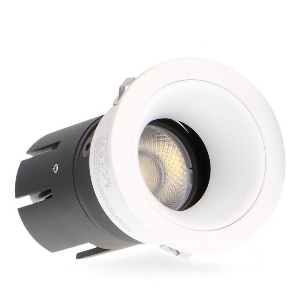 Foto principale Faretto Led da incasso 7W Rotondo Orientabile Cornice bianca Apertura 36 gradi CCT temperatura colore regolabile iSG Lighting