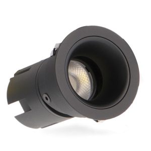 Foto principale Faretto Led da incasso 7W Rotondo Orientabile Cornice nera Apertura 36 gradi CCT temperatura colore regolabile iSG Lighting
