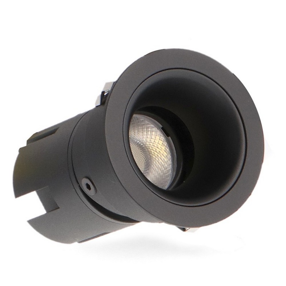 Foto principale Faretto Led da incasso 7W Rotondo Orientabile Cornice nera Apertura 36 gradi CCT temperatura colore regolabile iSG Lighting