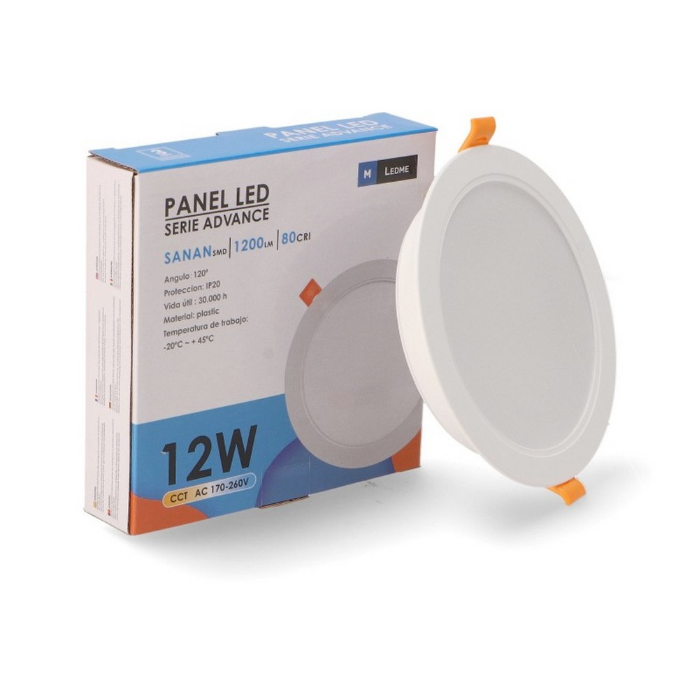 Faretto Led da incasso Advance 12W Rotondo Cornice bianca Apertura 120 gradi CCT temperatura colore regolabile M LEDME - Foto 2