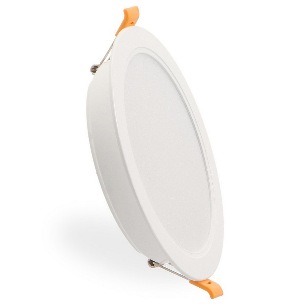 Foto principale Faretto Led da incasso Advance 12W Rotondo Cornice bianca Apertura 120 gradi CCT temperatura colore regolabile M LEDME
