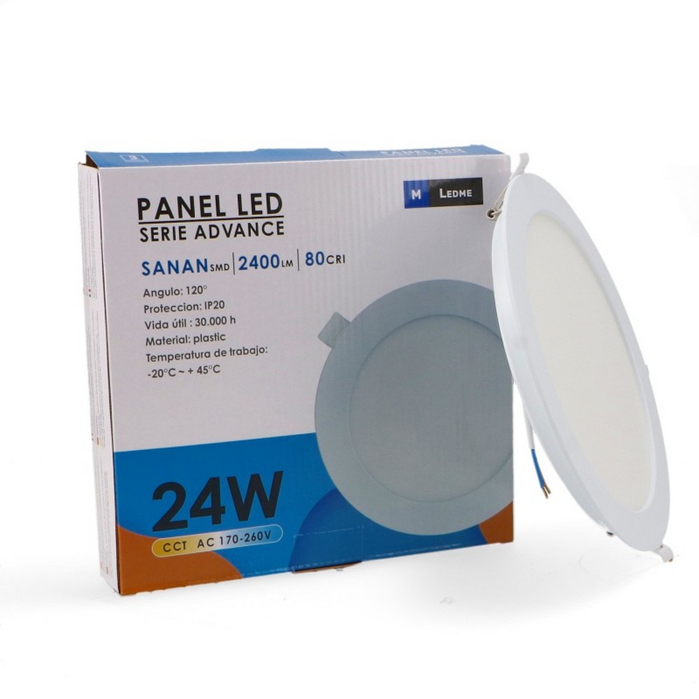 Faretto Led da incasso Advance 24W Rotondo Cornice bianca Apertura 120 gradi CCT temperatura colore regolabile M LEDME - Foto 2