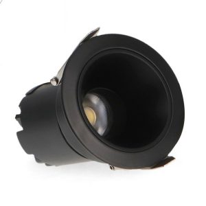 Foto principale Faretto Led da incasso Cobve 7W Rotondo Cornice nera Apertura 36 gradi CCT temperatura colore regolabile iSG Lighting