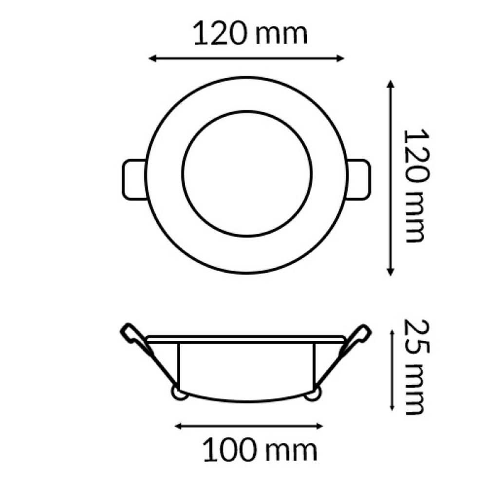 Faretto Led da incasso Lass 10W Rotondo Cornice bianca Apertura 120 gradi CCT temperatura colore regolabile iSG Lighting - Foto 1