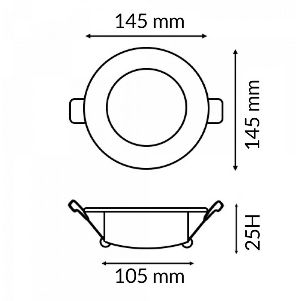 Faretto Led da incasso Lass 12W Rotondo Cornice bianca Apertura 120 gradi CCT temperatura colore regolabile iSG Lighting - Foto 1