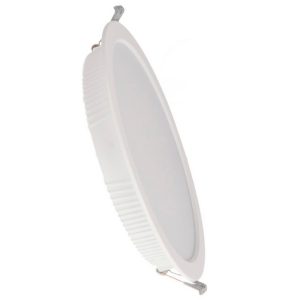 Foto principale Faretto Led da incasso Lass 22W Rotondo Cornice bianca Apertura 120 gradi CCT temperatura colore regolabile iSG Lighting
