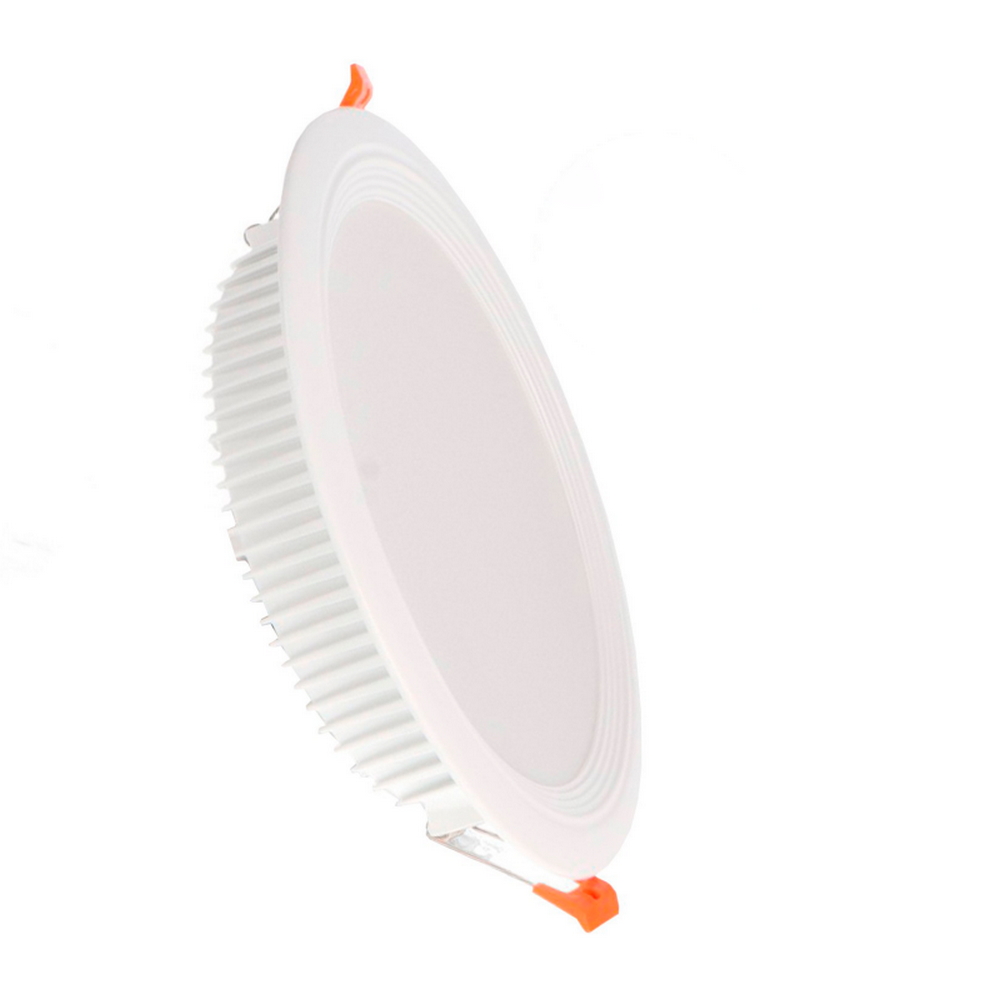 Foto principale Faretto Led da incasso Lass 50W Rotondo Cornice bianca Apertura 120 gradi CCT temperatura colore regolabile iSG Lighting