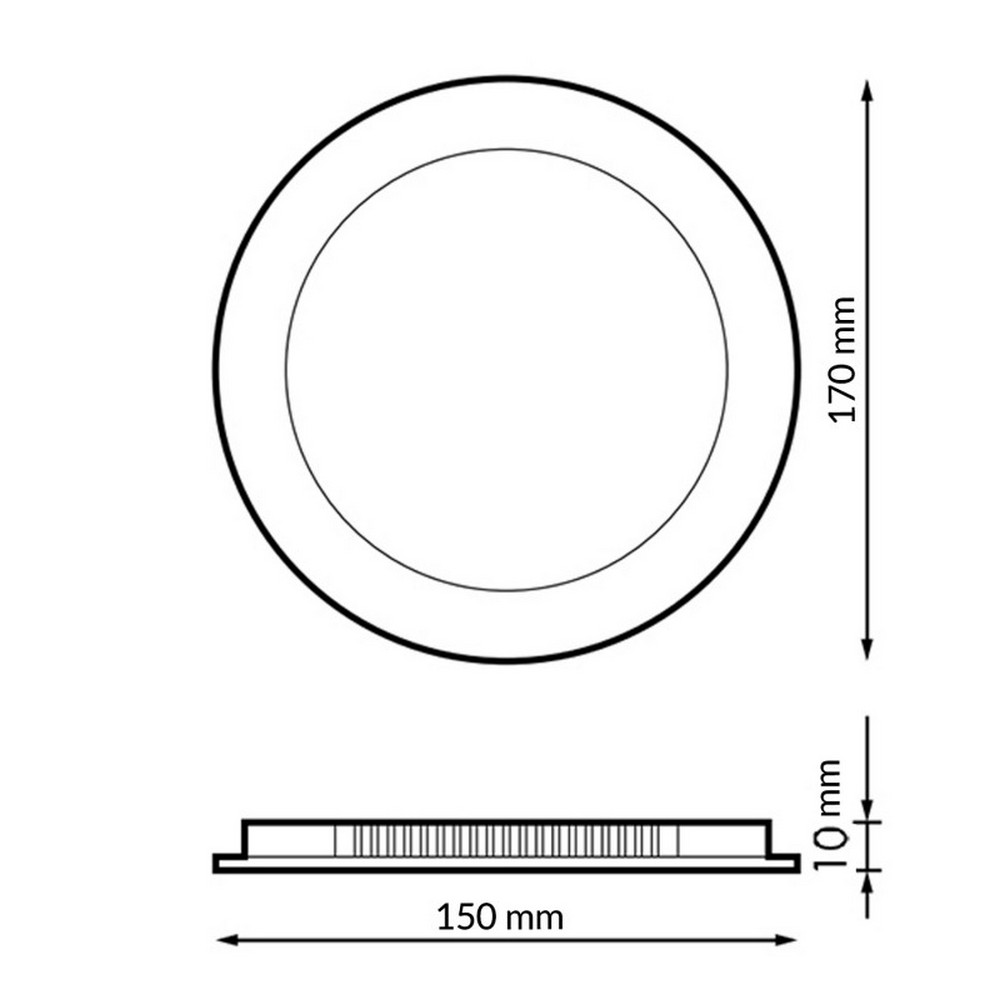 Faretto Led da incasso Slim 12W Rotondo Cornice nera Apertura 120 gradi CCT temperatura colore regolabile M LEDME - Foto 1