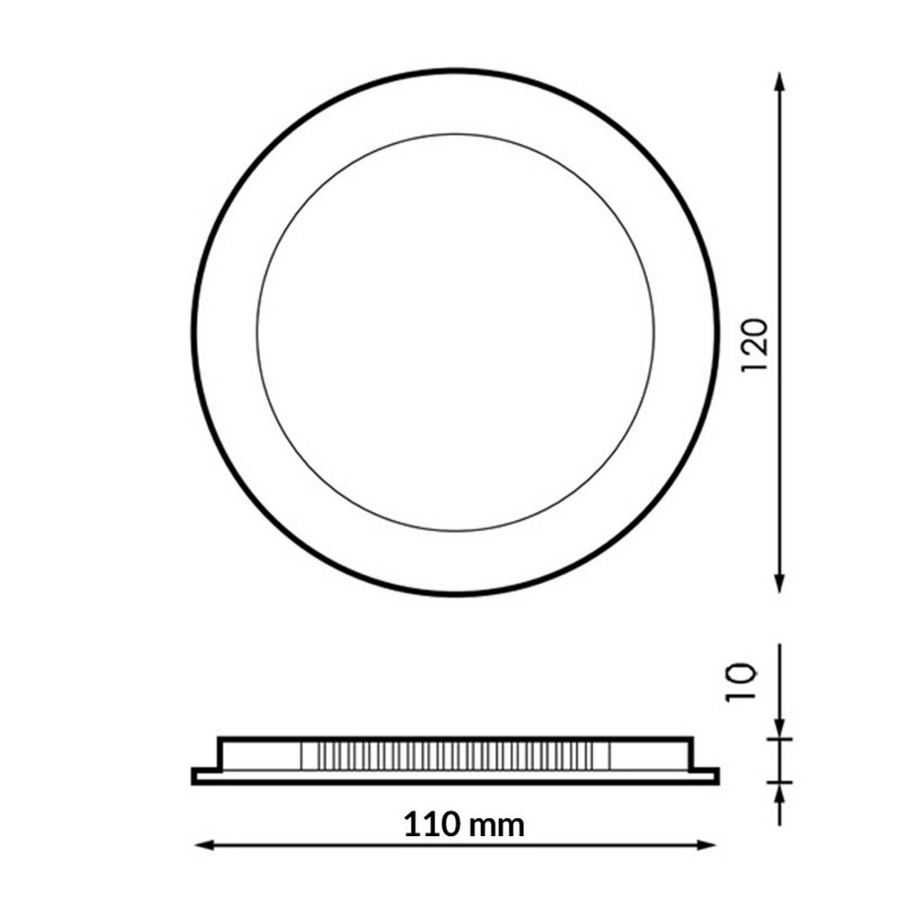 Faretto Led da incasso Slim 6W Rotondo Cornice nera Apertura 120 gradi CCT temperatura colore regolabile M LEDME - Foto 1