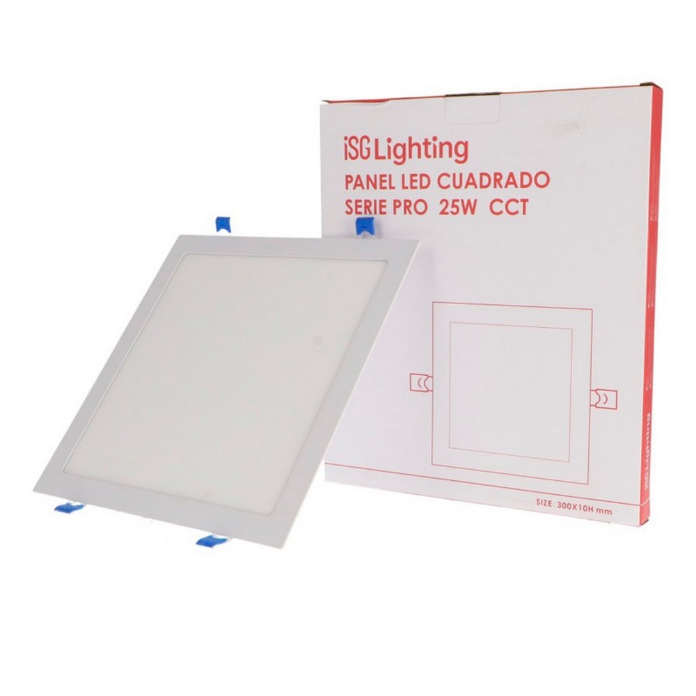 Faretto Led da incasso Slim Serie Pro 25W Quadrato Cornice bianca Apertura 120 gradi CCT temperatura colore regolabile iSG Lighting - Foto 2