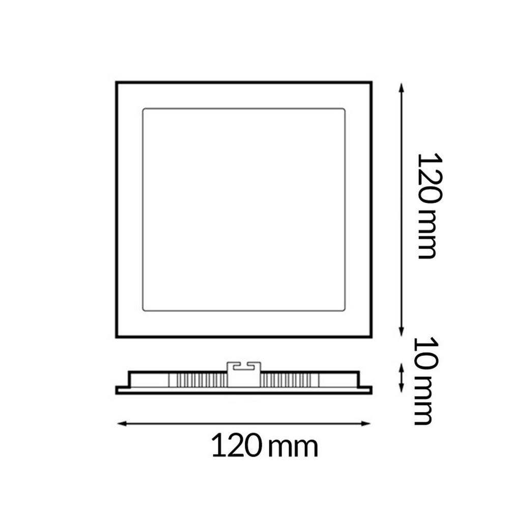 Faretto Led da incasso Slim Serie Pro 6W Quadrato Cornice bianca Apertura 120 gradi CCT temperatura colore regolabile iSG Lighting - Foto 1