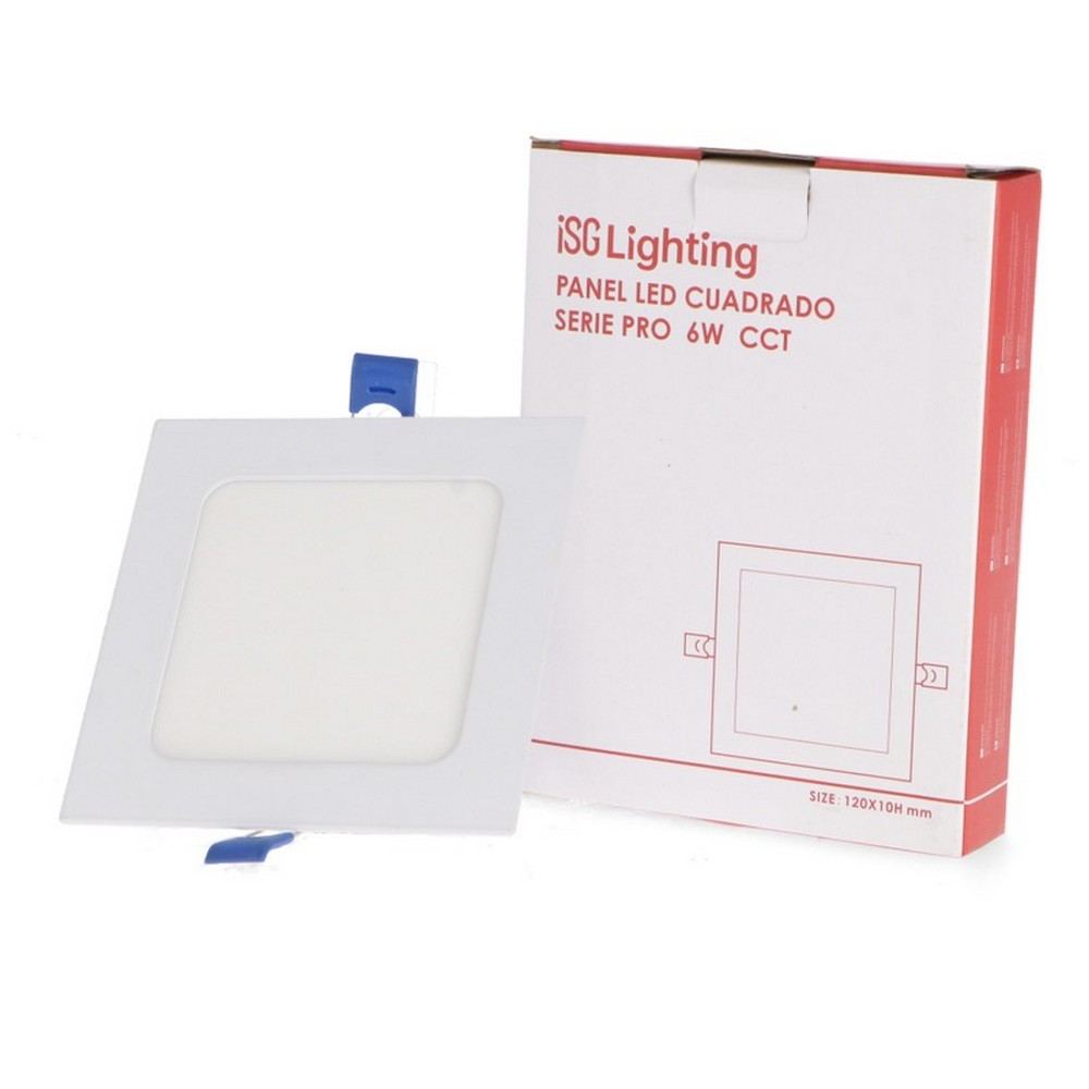Faretto Led da incasso Slim Serie Pro 6W Quadrato Cornice bianca Apertura 120 gradi CCT temperatura colore regolabile iSG Lighting - Foto 2