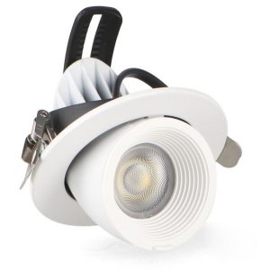 Foto principale Faretto Led da incasso Track 10W Rotondo Orientabile Cornice bianca Apertura 36 gradi CCT temperatura colore regolabile iSG Lighting
