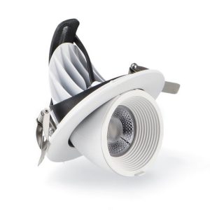 Foto principale Faretto Led da incasso Track 15W Rotondo Orientabile Cornice bianca Apertura 36 gradi CCT temperatura colore regolabile iSG Lighting