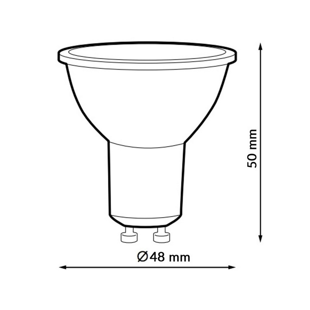 Faretto Led GU10 7W SMD Apertura 60 gradi Bianco freddo 6000K iSG Lighting - Foto 1