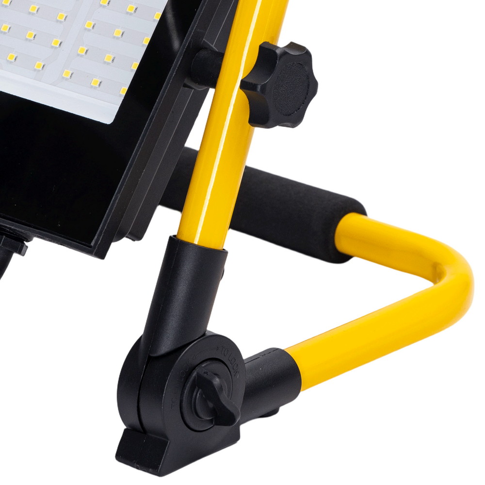 Faro Led da lavoro portatile 100W Nero e giallo IP65 Bianco freddo 6500K Aigostar - Foto 4