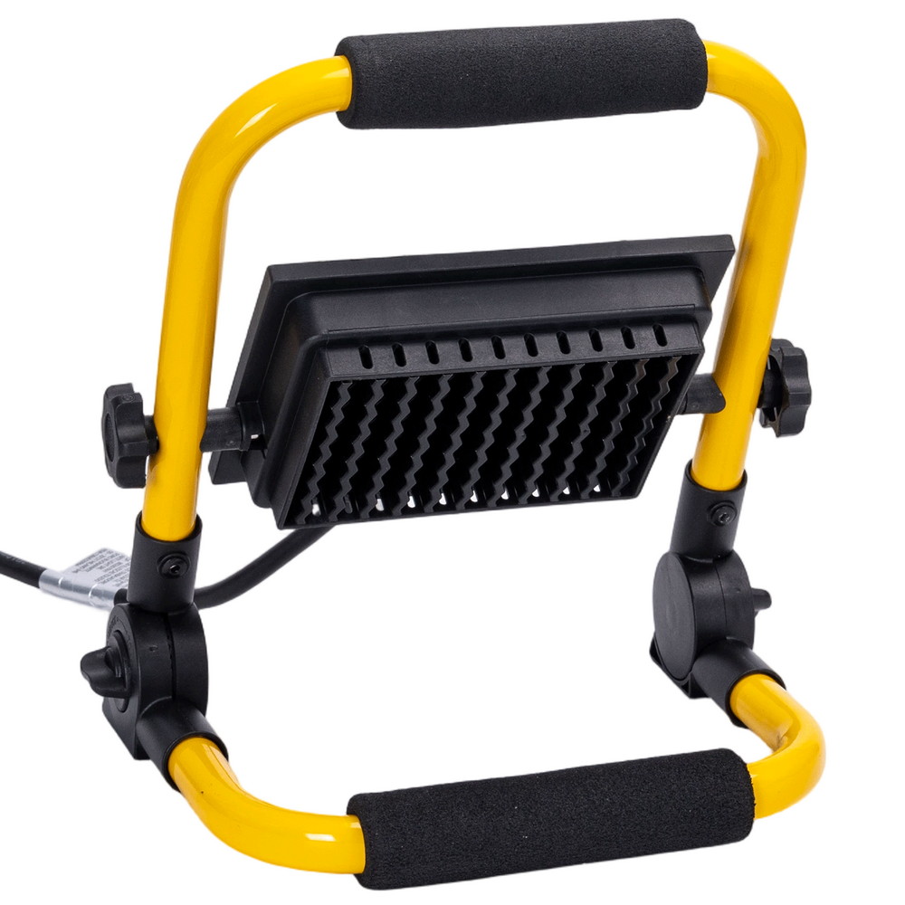 Faro Led da lavoro portatile 30W Nero e giallo IP65 Bianco freddo 6500K Aigostar - Foto 3