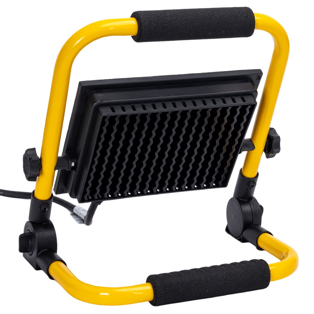 Faro Led da lavoro portatile 50W Nero e giallo IP65 Bianco freddo 6500K Aigostar - Foto 3