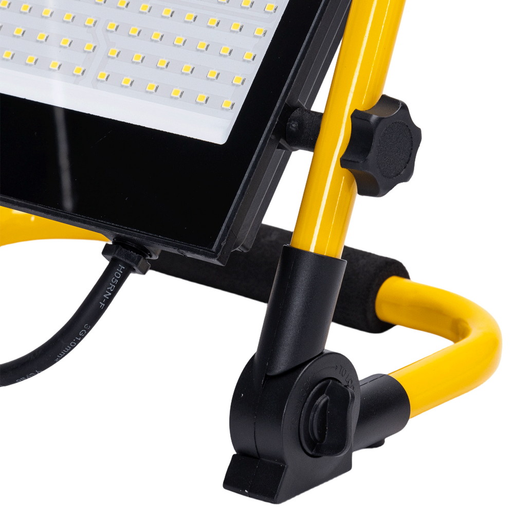 Faro Led da lavoro portatile 50W Nero e giallo IP65 Bianco freddo 6500K Aigostar - Foto 4